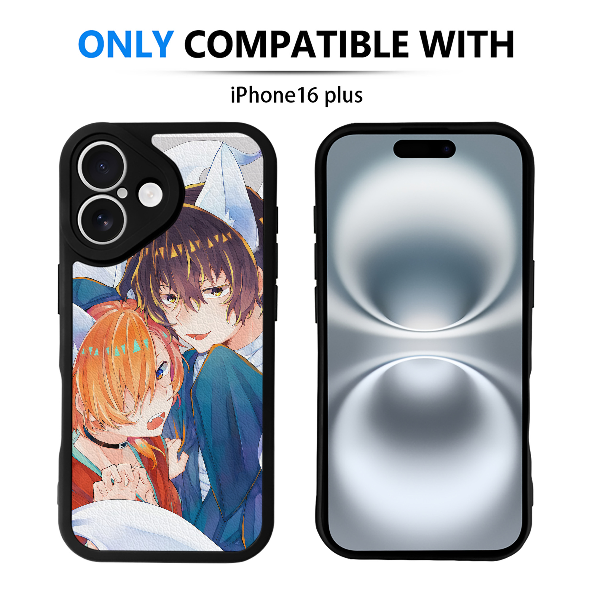 （画像用） 文豪ストレイドッグス Bungo Stray Dogs 【iPhone 16シリーズ対応】シリコンスマホケース（レザー調） 材質：シリコン